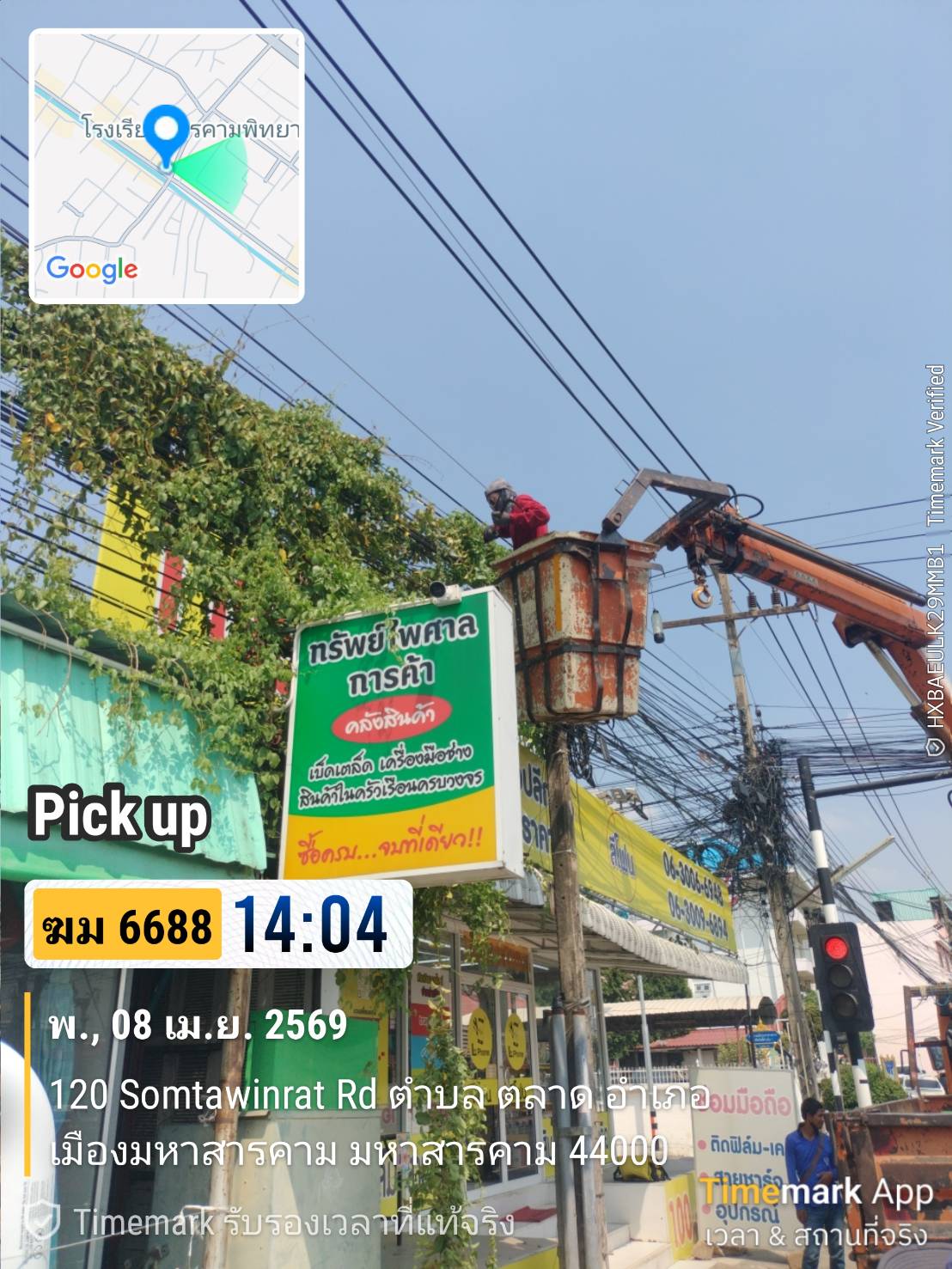 ภาพประกอบ: ตัดกิ่งไม้ระสายไฟฟ้าสาธารณะ