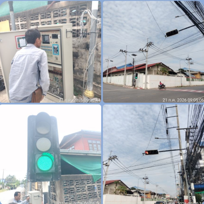 ภาพประกอบ: สัญญาณไฟจราจรชำรุด